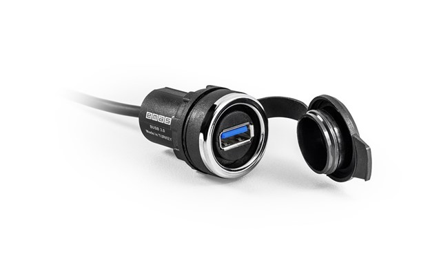 Разъём USB 3.0 "мама-мама" 22mm IP65