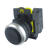 LA115 Кнопка черная пластиковая 1НО, без фиксации IP65