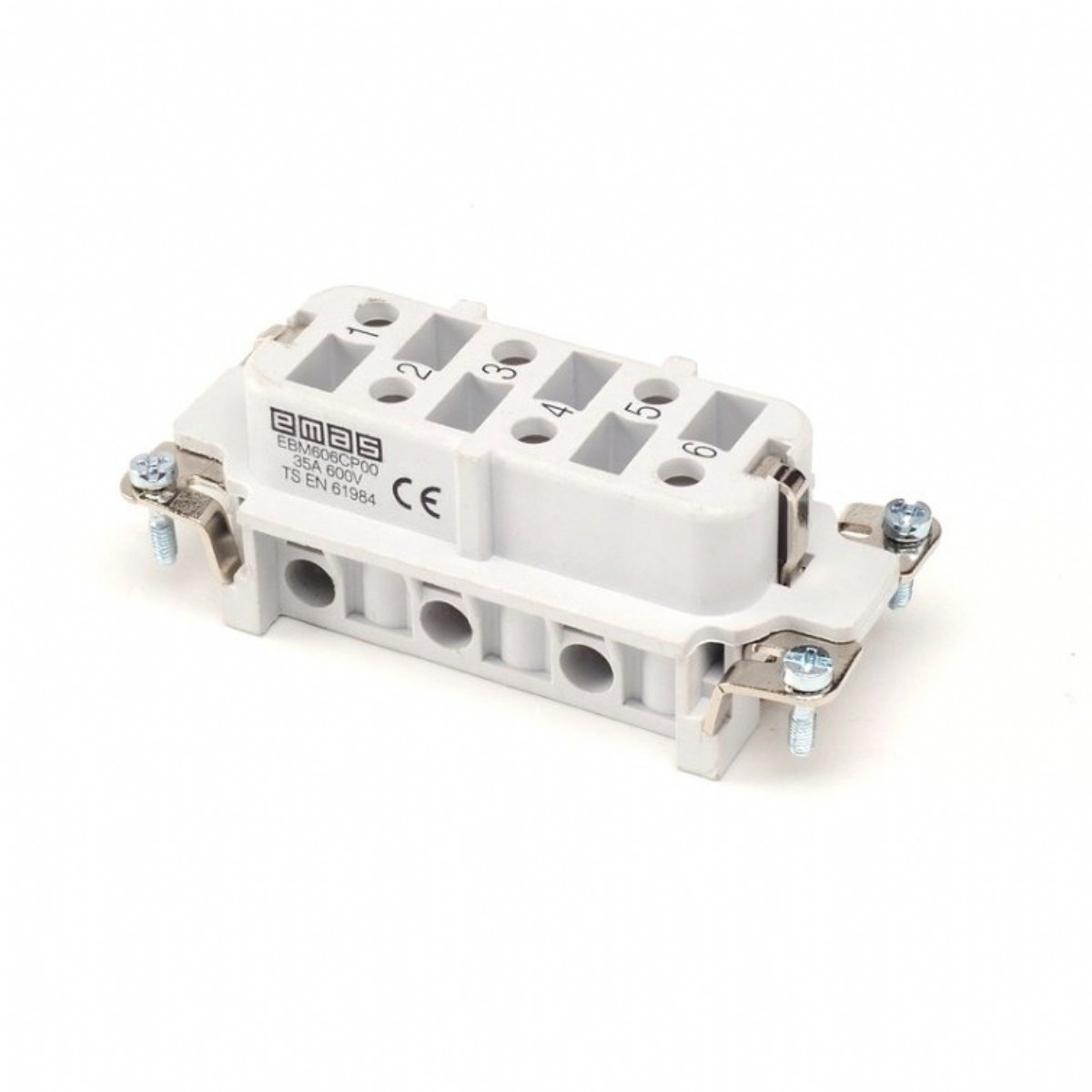 EB-M- 06-CP-00 Гнездо 6 выводов 35А для разъемов EBM (мама)