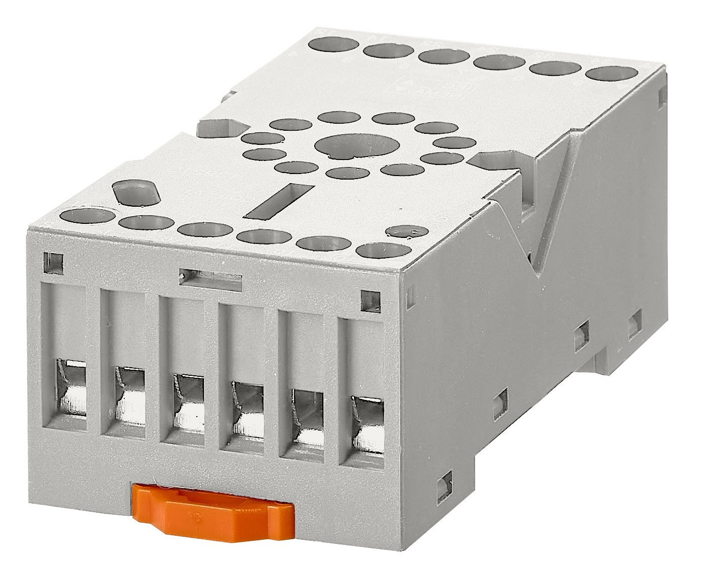 MU3 гнездо 11полюсное с винтовыми зажимами на DIN-рейку, с модульным вариантом для реле (MU3)
