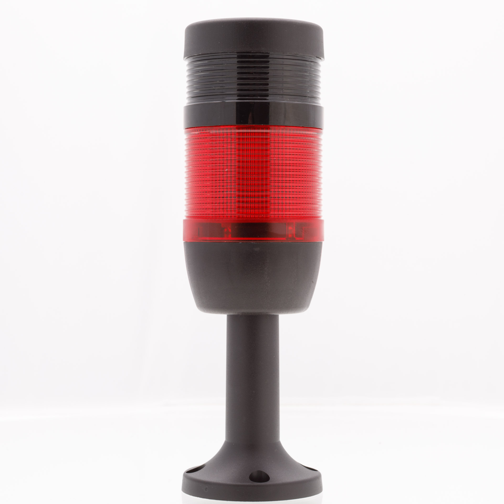 Светосигнальная колонна IK-71-F-024R-Z-M01 д=70мм, 1уровень, FLASH стробоскоп, 024V AC/DC, красный, зуммер, 100мм пластиковая база