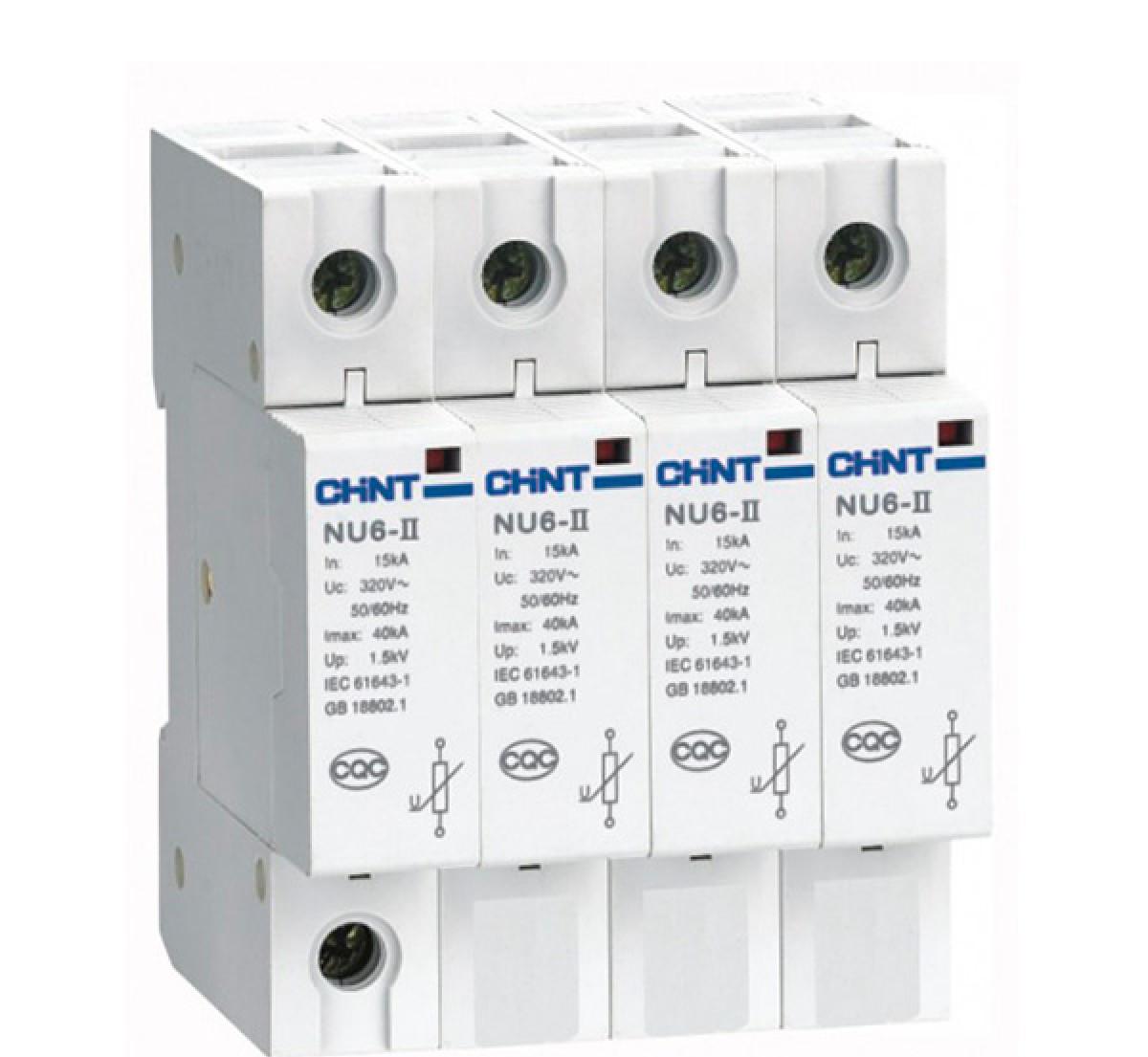 Ограничитель  имп. перенапр.  NU6-II 4Р In=25kA  Uc=460B Im=60kA