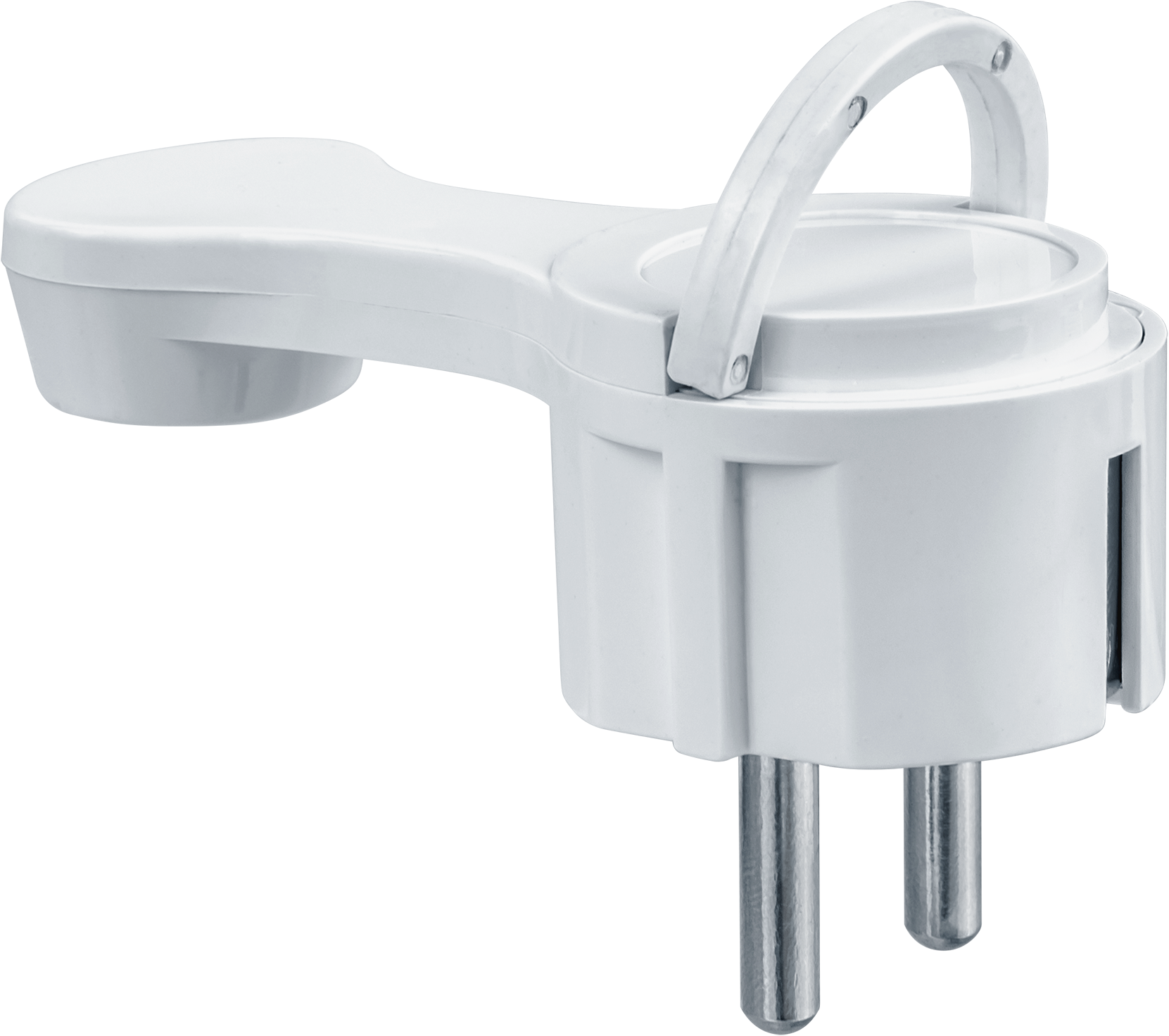 Вилка штепсел. плоская с/з белая NCA-PL06-16A-E-WH 61 365 Navigator,РФ