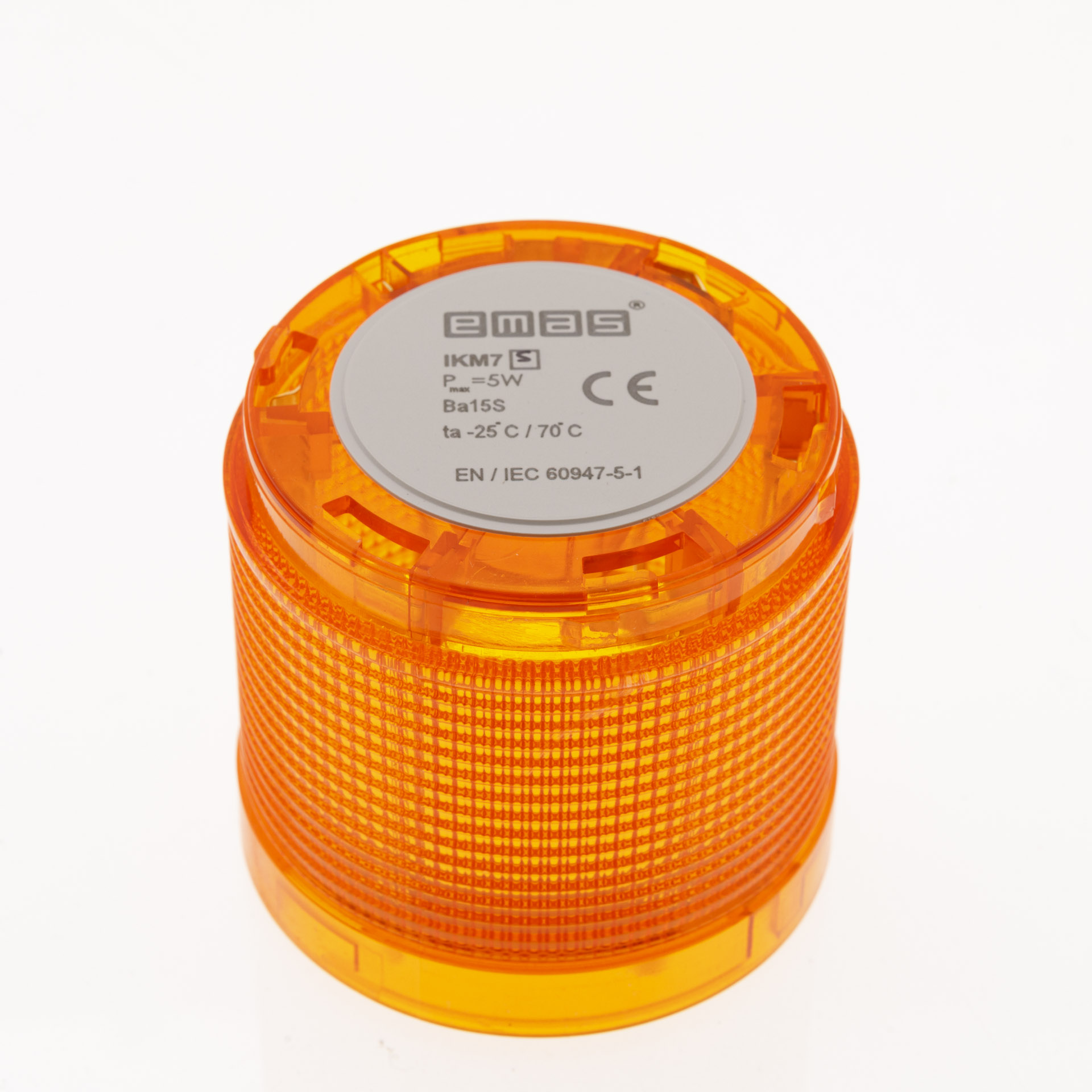 IKM-7-Y Корпус сигнальный желтый для сигнальной колонны IK7 (70мм)