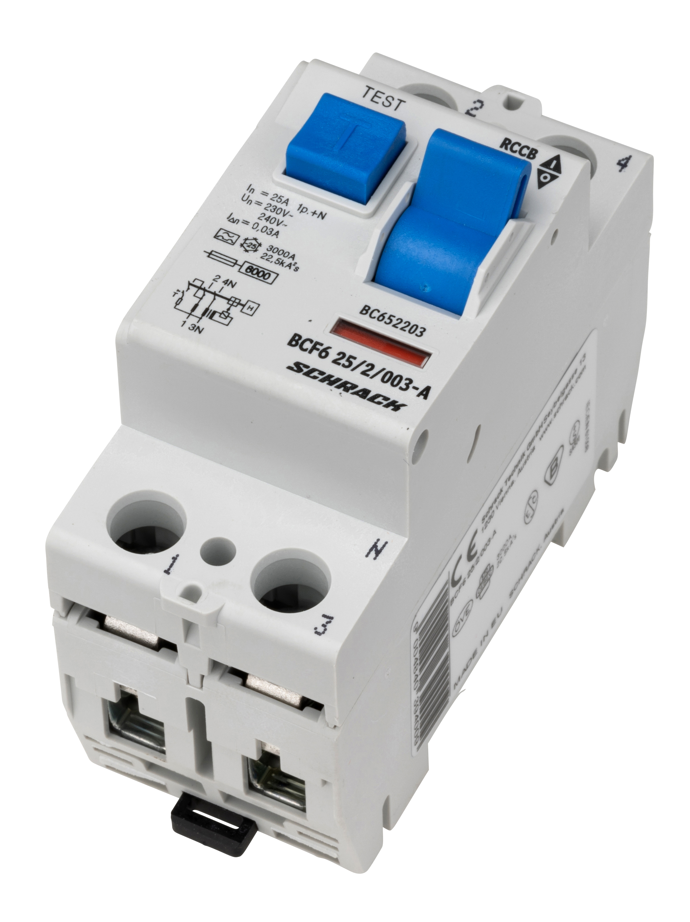 BC  6kA 2p  25A/ 30mA УЗО тип A                                                                     