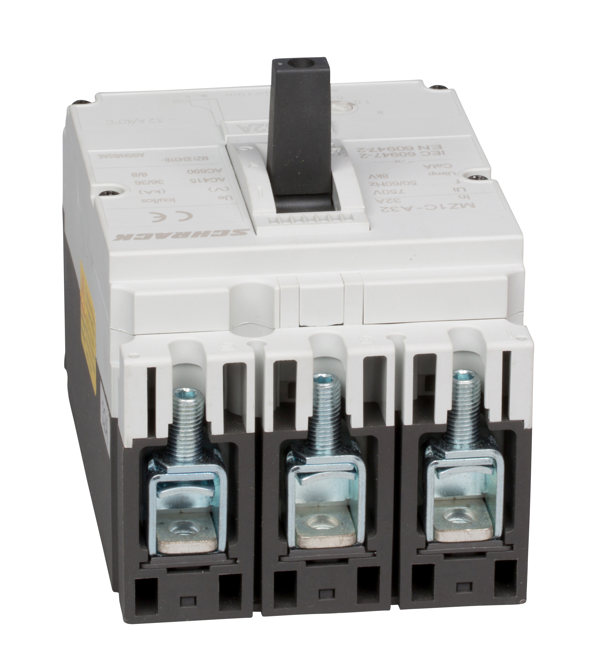 MZ1- A32 Авт. выключатель 3P 32А 36kA регулируемый ТМ Ir=0,8-1In, Ii=10In (SCHRACK)