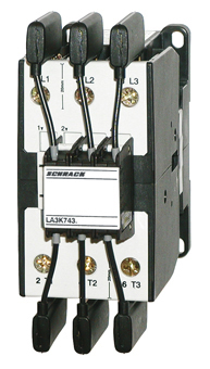 LA3K Контактор подключения конденсаторов  75кВар, 220-240В АС, 50/60Гц без блок контактов