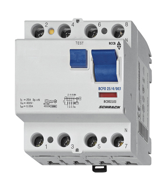 BC 10kA 4p  25A/ 30mA УЗО тип AC