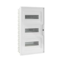 Щиток 36 мод встраиваемый FRAME, белый, с прозрачной дверцей, с 4 шинами  PEN (2шт на 8 отв. и 2шт н