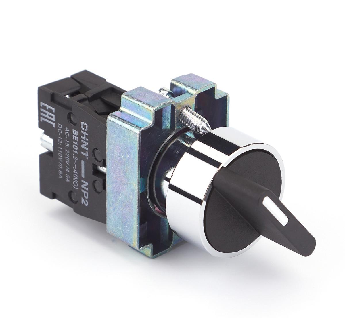 Переключатель NP2-BD21, 2 положения с фиксацией, 1НО IP40