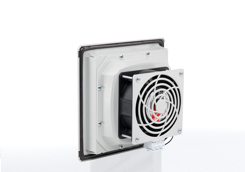 PTF Вентилятор с фильтром 125м3/ч, 210х210мм IP54, монтажный вырез 177х177 (Plastim)                                                                  