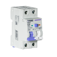 FMO-EM-1P+N 20A 30mA 10kA тип A, х-ка C, 2M Диф. автомат
