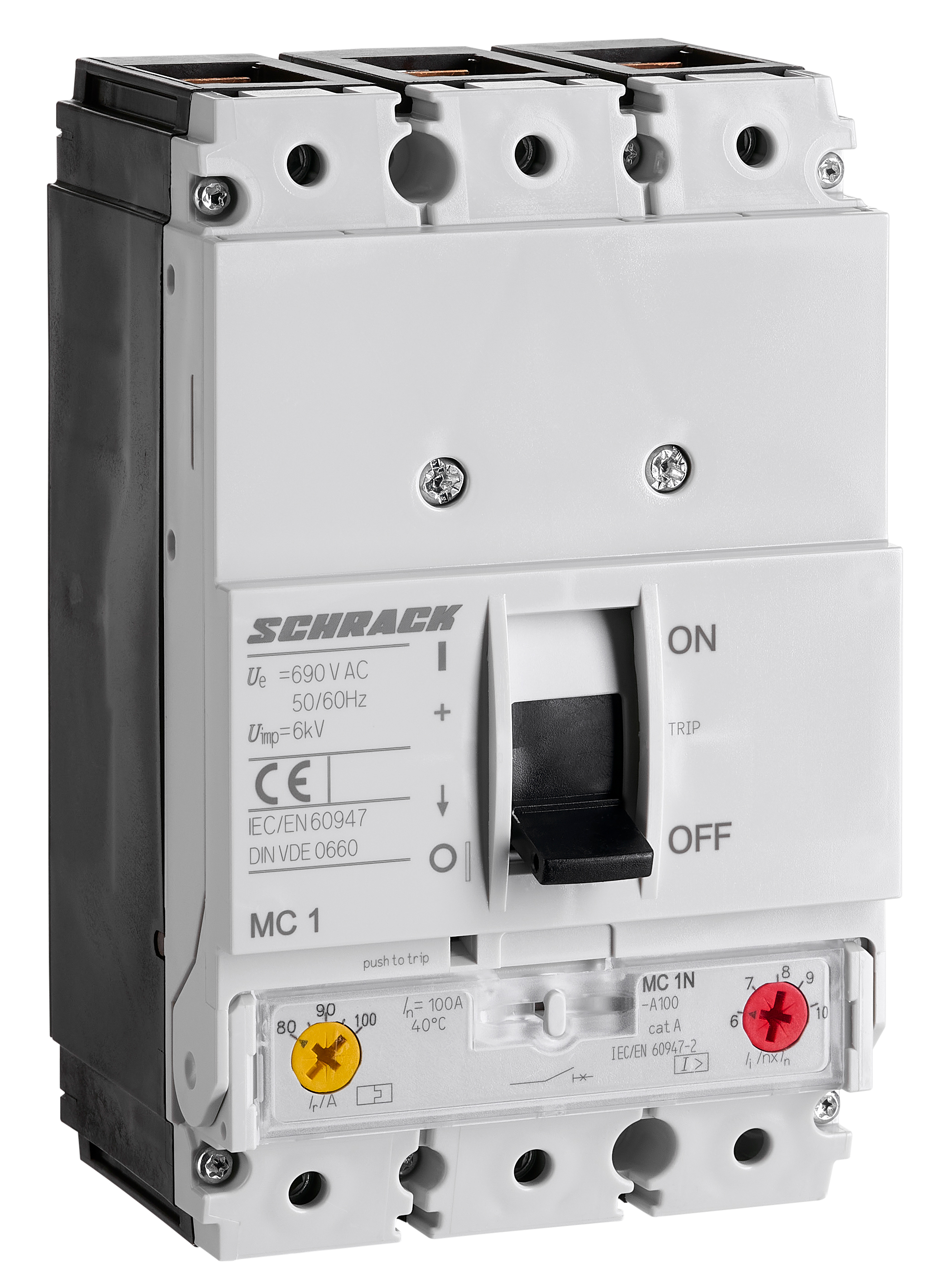 MC1-3- 50N-A100 In=100A, Iтр=0,8-1In, Iэр=6-10In, 3P 50кА Авт. выкл., ТМ расцепитель