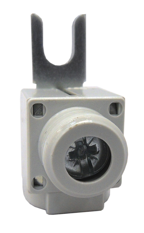 Зажим вилочный, подключ. прямо, для провода сечением 6-50мм, короткий