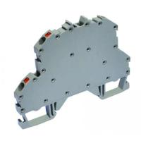 OPK-C  2,5/5,9mm Клемма серая проходная двухярусная с диодом закрытая, пружинные зажимы, 24A [ст.арт.2582]