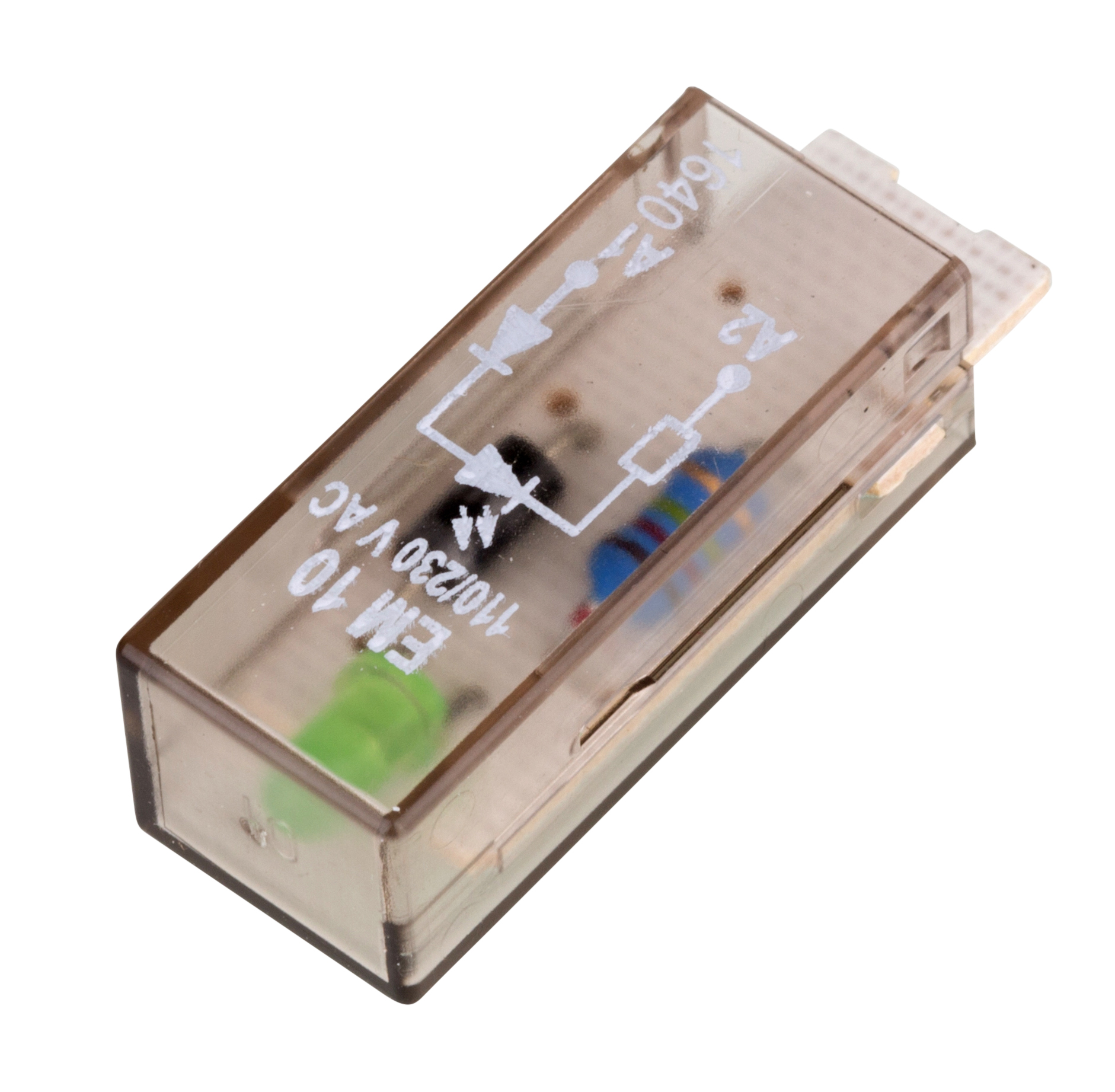 Модуль светодиода зеленый, 110-230VAC, EM10