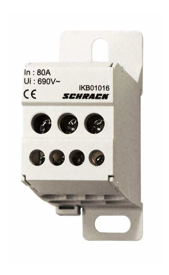 Клеммный блок, 1-полюсный, 80А, s