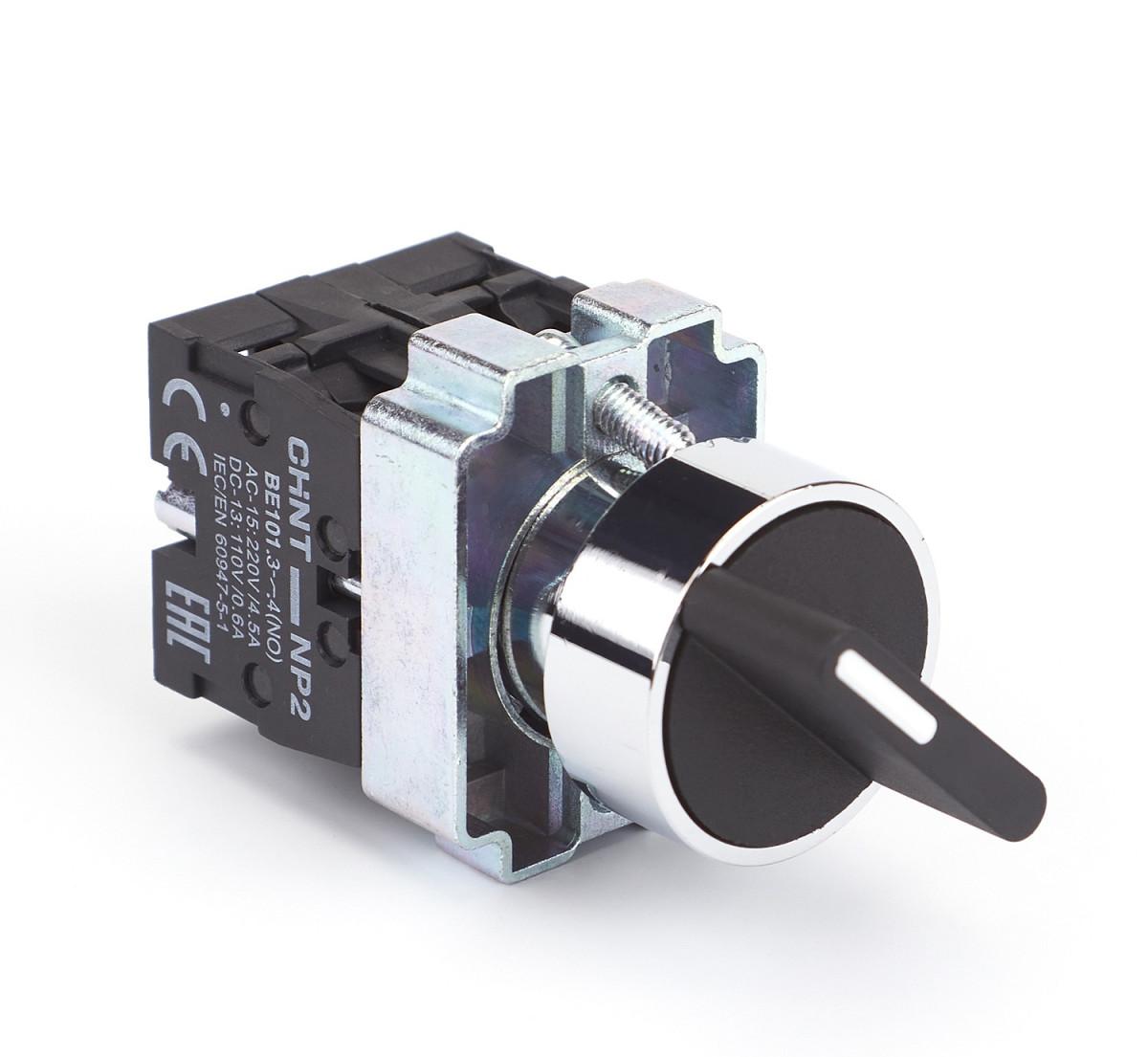 Переключатель NP2-BD34, 3 положения с фиксацией, 2НЗ IP40