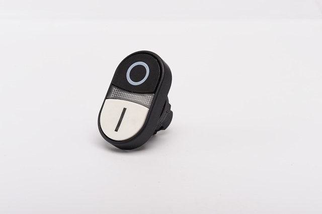 CP-K20-WB-IP65 Головка кнопки черно-белая сдвоенная пластиковая [нов.арт.CPK20HB]