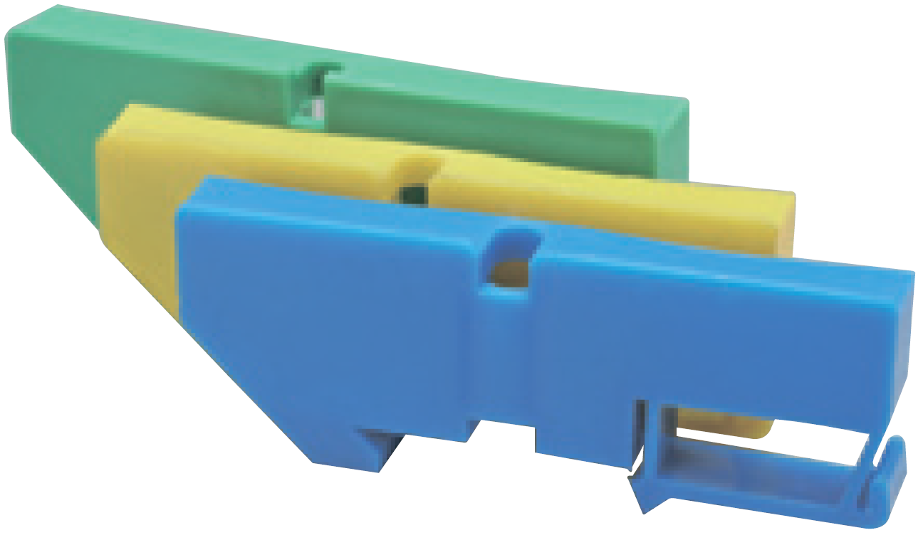 Изолятор на DIN-рейку зеленый                                                                                                                         