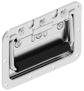 Ручка металлическая 101х153 в нишу с возвратной пружиной