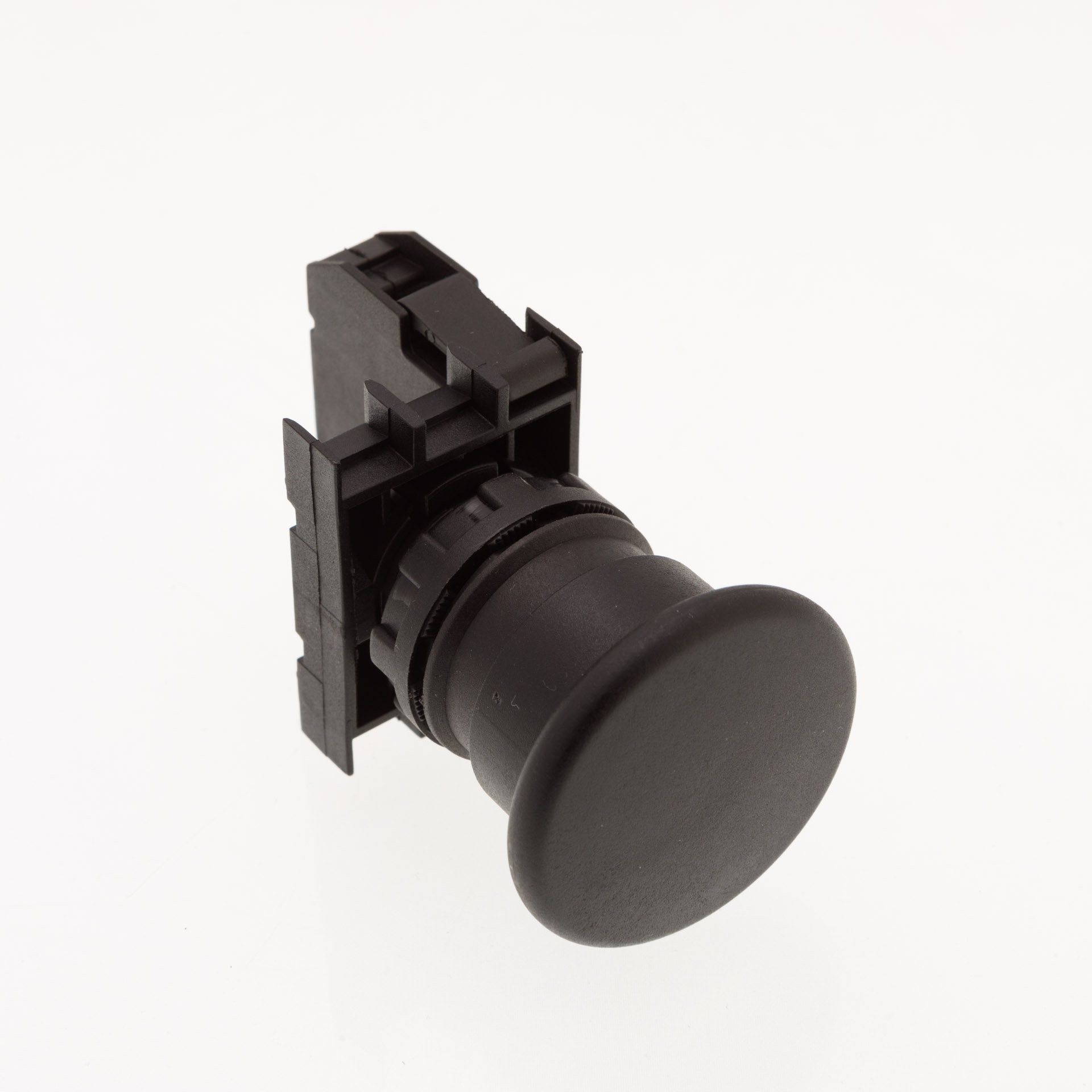 B-M40-B-(BA-B2)-IP50 Кнопка пластиковая "Грибок" д40 черная без фиксации 1НЗ