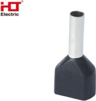 Наконечник штыревой втулочный изолированный (двойной) Ншви(2) 1508 черный (уп./100 шт)