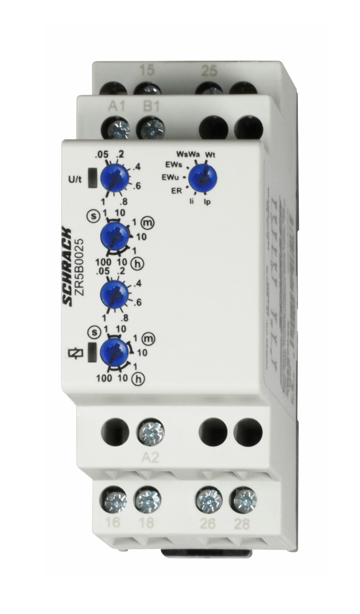 ZR5B Многофункциональное реле, 12-240V AC/DC,2 перекл.контакта,8A