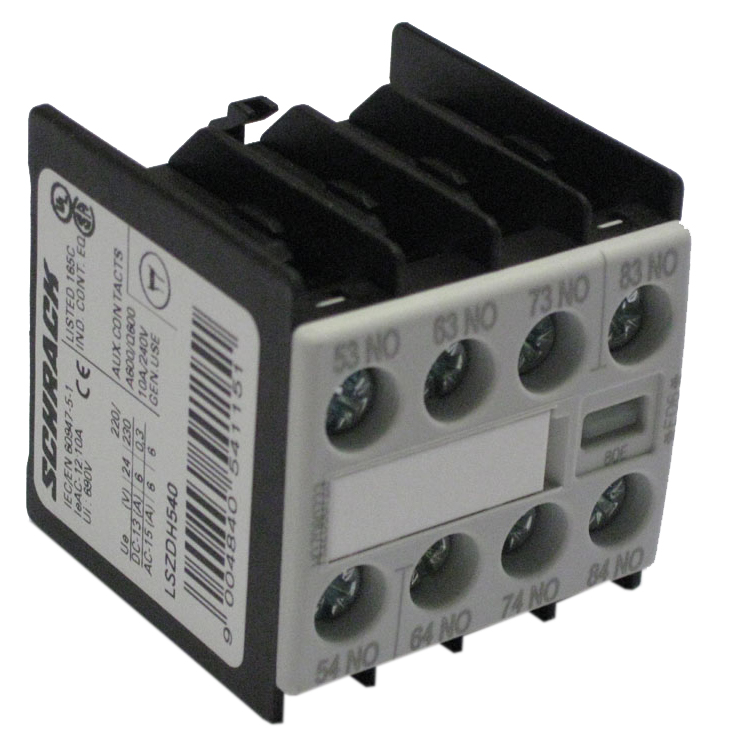 Блок-контакт для LS 00 вспомогательный 4но фронтальный монтаж