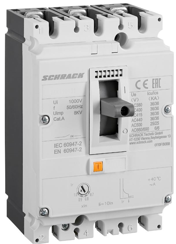 MX1-3- 36C-A025 In= 25A, Iтр=0,7-1In, Iэр=10In, 3P 36кА Авт. выкл., ТМ расцепитель