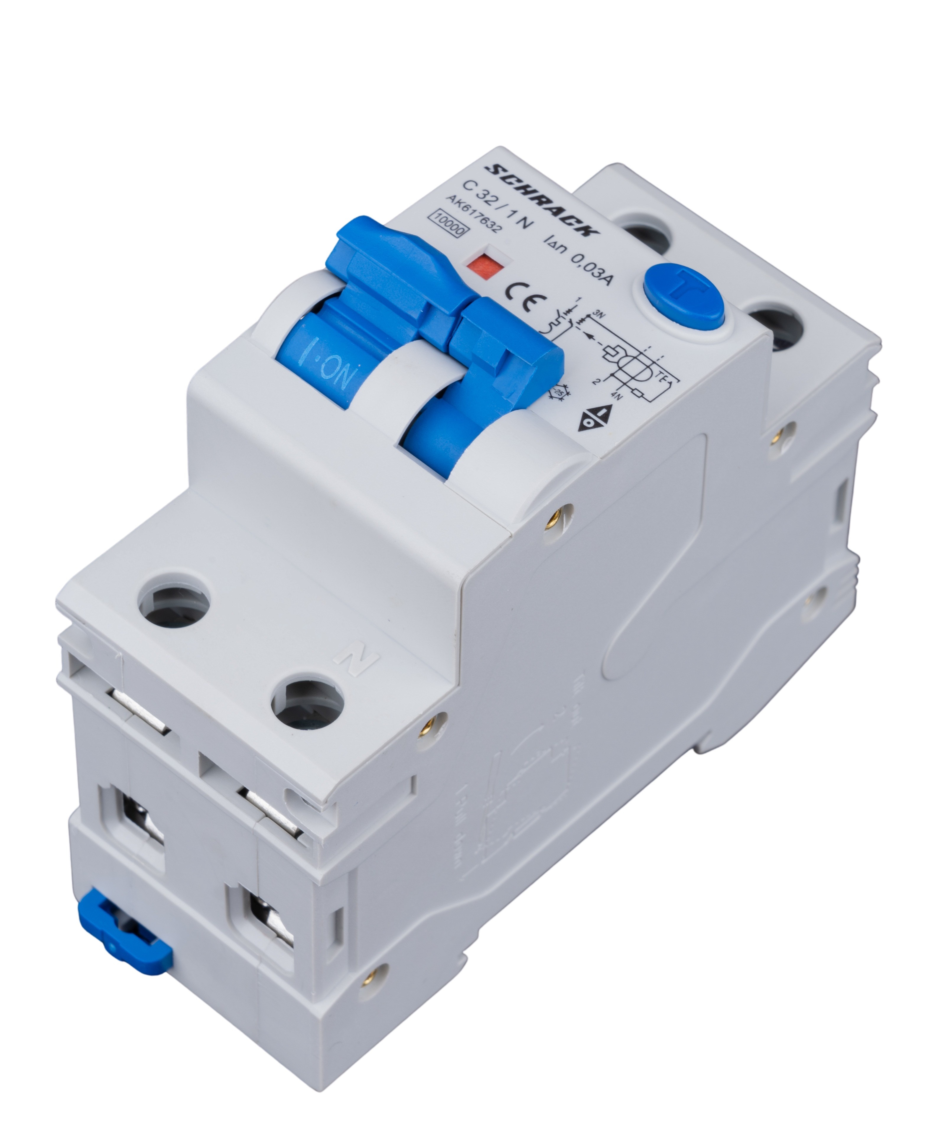 AK 10кА 1P+N С 32A/30mA Дифференциальный автоматический выключатель тип A