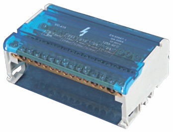 Шины на DIN-рейку в корпусе (кросс-модуль)  L+PEN 2х15 [ст.арт.9900324]