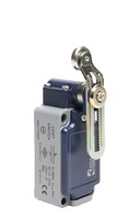 L52-K1-3-MEM124-IP65 Концевой выключатель мгновенного действия (1НО+1НЗ) двунаправленный с металлической консолью и металлическим роликом с регулируем