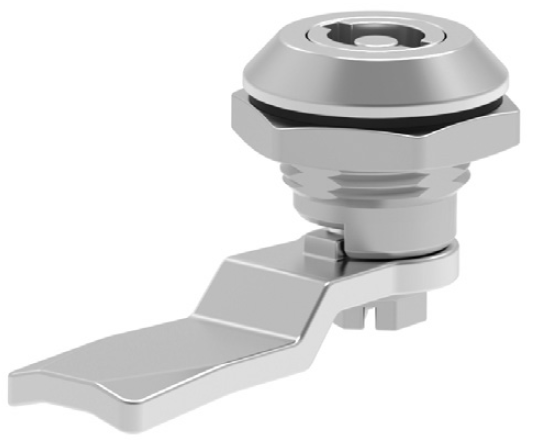 Замок 201SS М-22 на четверть поворота, нержавеющая сталь AISI 316, личинка DB 3мм, IP65, без ригеля