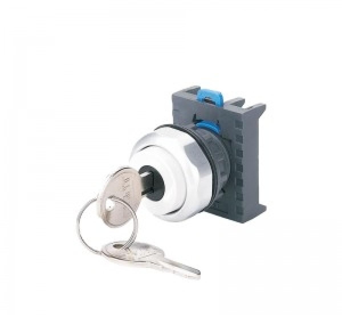 Переключатель с ключом NP8-20Y/38 , 3 положения , 2НО IP65 (R)