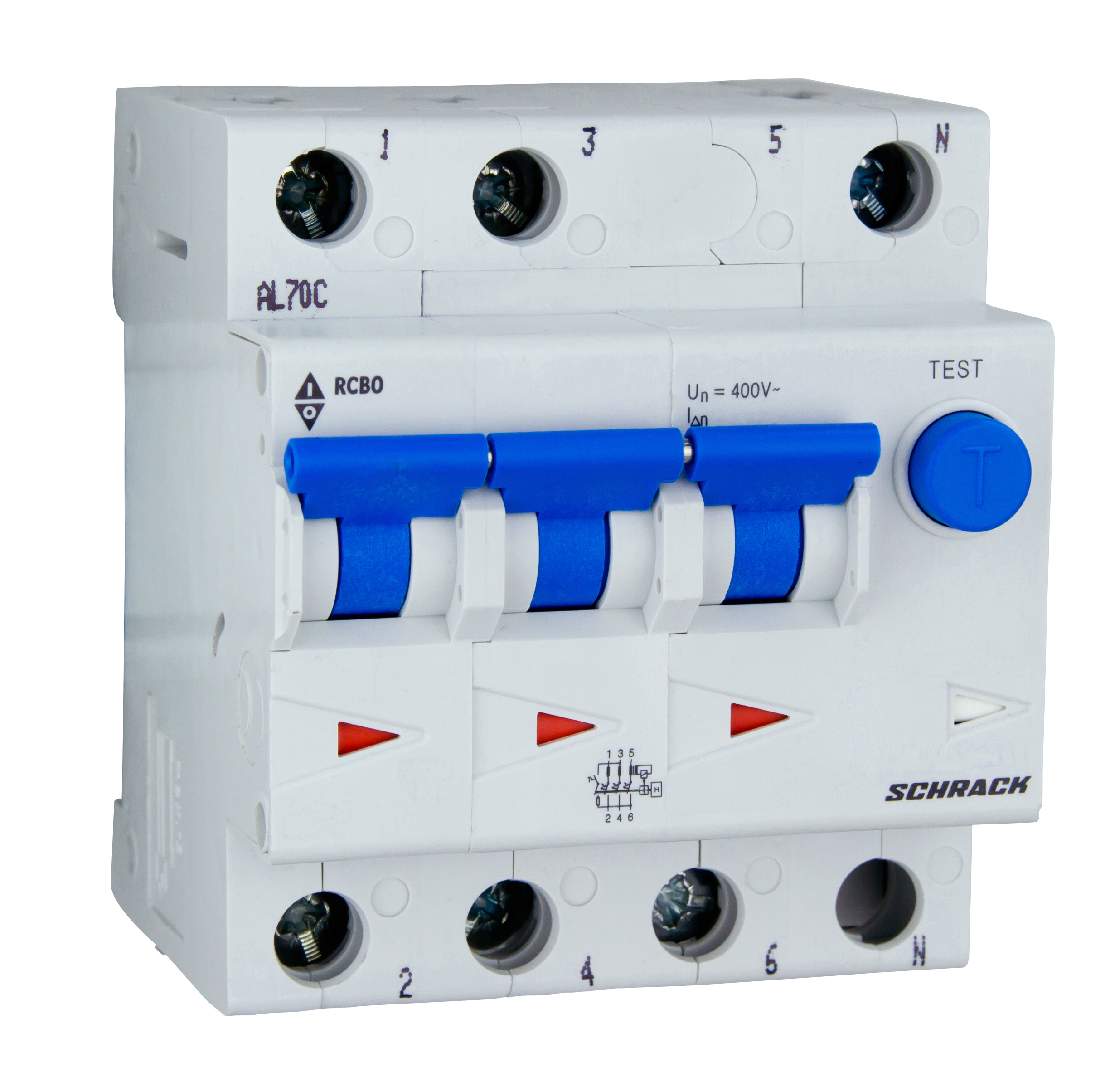 BO 10кА 3P B 16A/30mA дифференциальный автоматический выключатель тип А