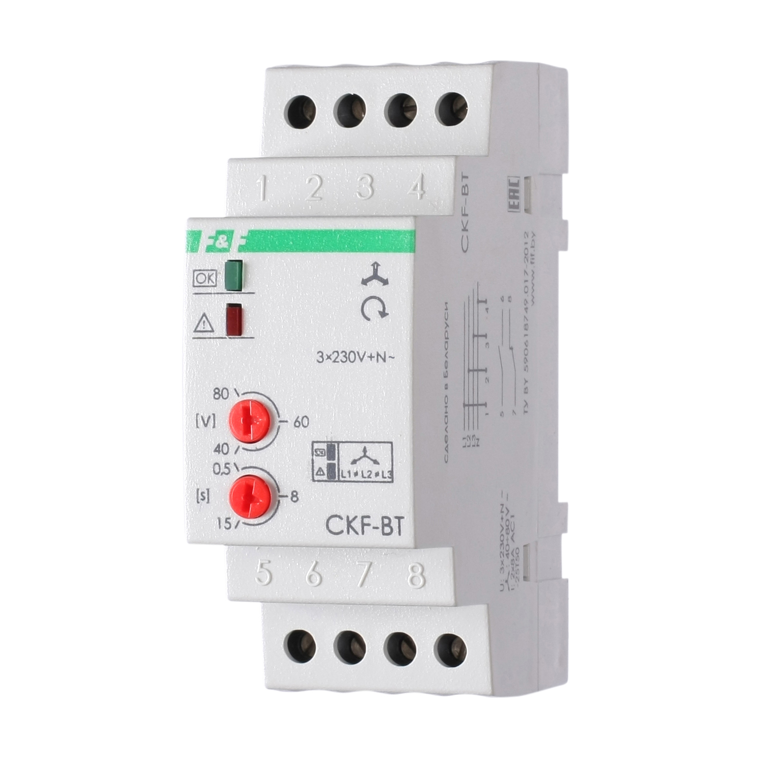 Реле контроля фаз CKF-BT