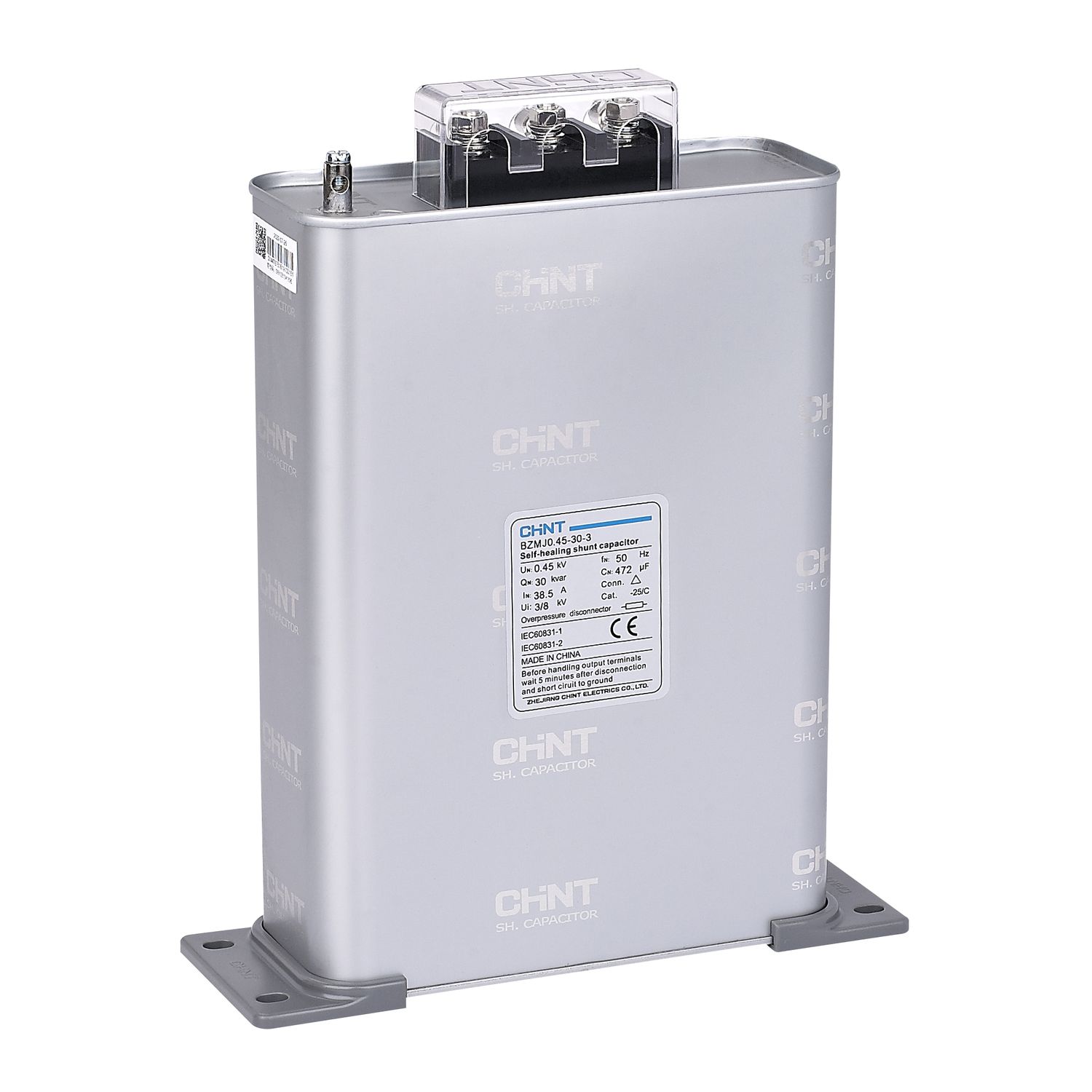 Трехфазный конденсатор BZMJ 0.45-30-3 АС450В, 30 кВАр