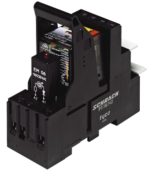 PT5 гнездо с винтовыми зажимами на DIN-рейку, для реле 4 полюса, с логической схемой (PT5)