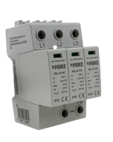 FML-40-440/3S Разрядник 3P Imax=40кА (8/20), In=20kA (8/20), Uc=440V, класс 2 (C), 3M, сигнальный контакт