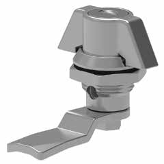 Замок 232SS М-22 на четверть поворота, нержавеющая сталь AISI 316, личинка EUROKEY 1333, IP65, без р