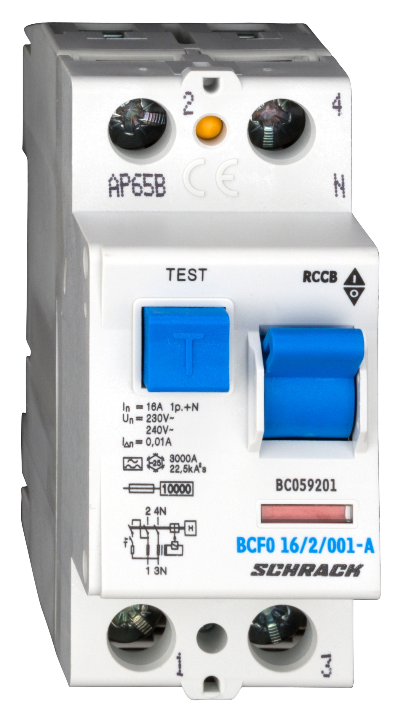 BC 10kA 2p  16A/ 10mA УЗО тип A