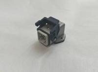 EB-M- 05-FE-41-IP65 Силовой разъем (папа) стационарный наклонный металлический 5 выводов 10А нижний ввод