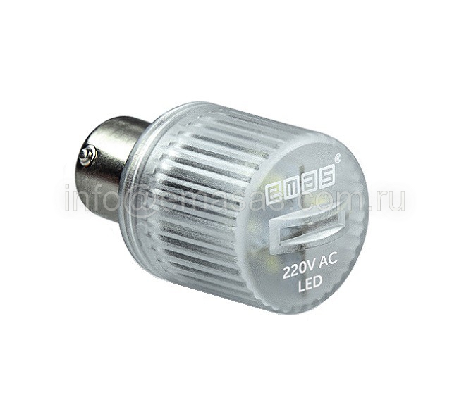 IKM-L-220W LED светодиод белый 220V AC для корпуса сигнального IKM