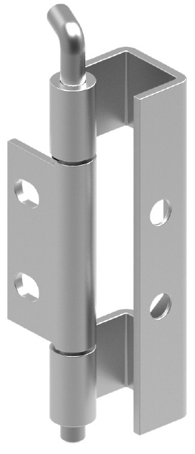 Петля 354 скрытая с планкой под винты H=90 мм 110° штифт
