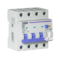FMO-EL-3P+N 32A 30mA 6kA тип AC, х-ка C, 4M Диф. автомат
