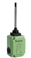L1-K1-3-SOM102-IP65 Концевой выключатель мгновенного действия (1НЗ+1НО) многонаправленный с пластмассовой консолью и металлической пружиной