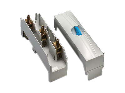 Коробка соединительная 3полюса для системы шин 60мм с клеммой  6-50мм с крышкой