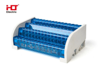 Шины на DIN-рейку в корпусе (кросс-модуль) "Лесенка" 3L+PEN 4*15 HLT