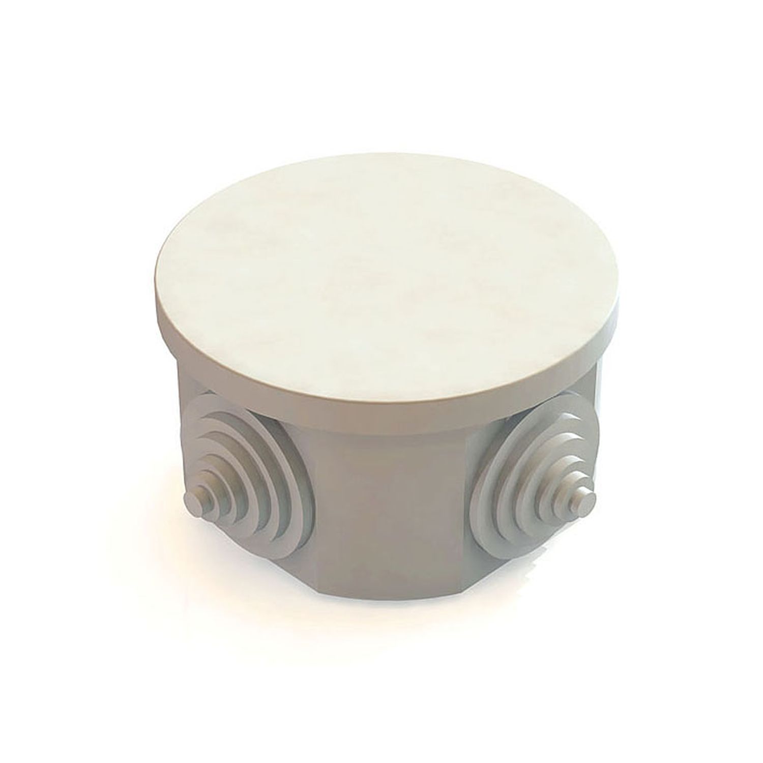 Коробка распаячная для наружнего монтажа, 4 гермоввода, 75х40мм, IP44